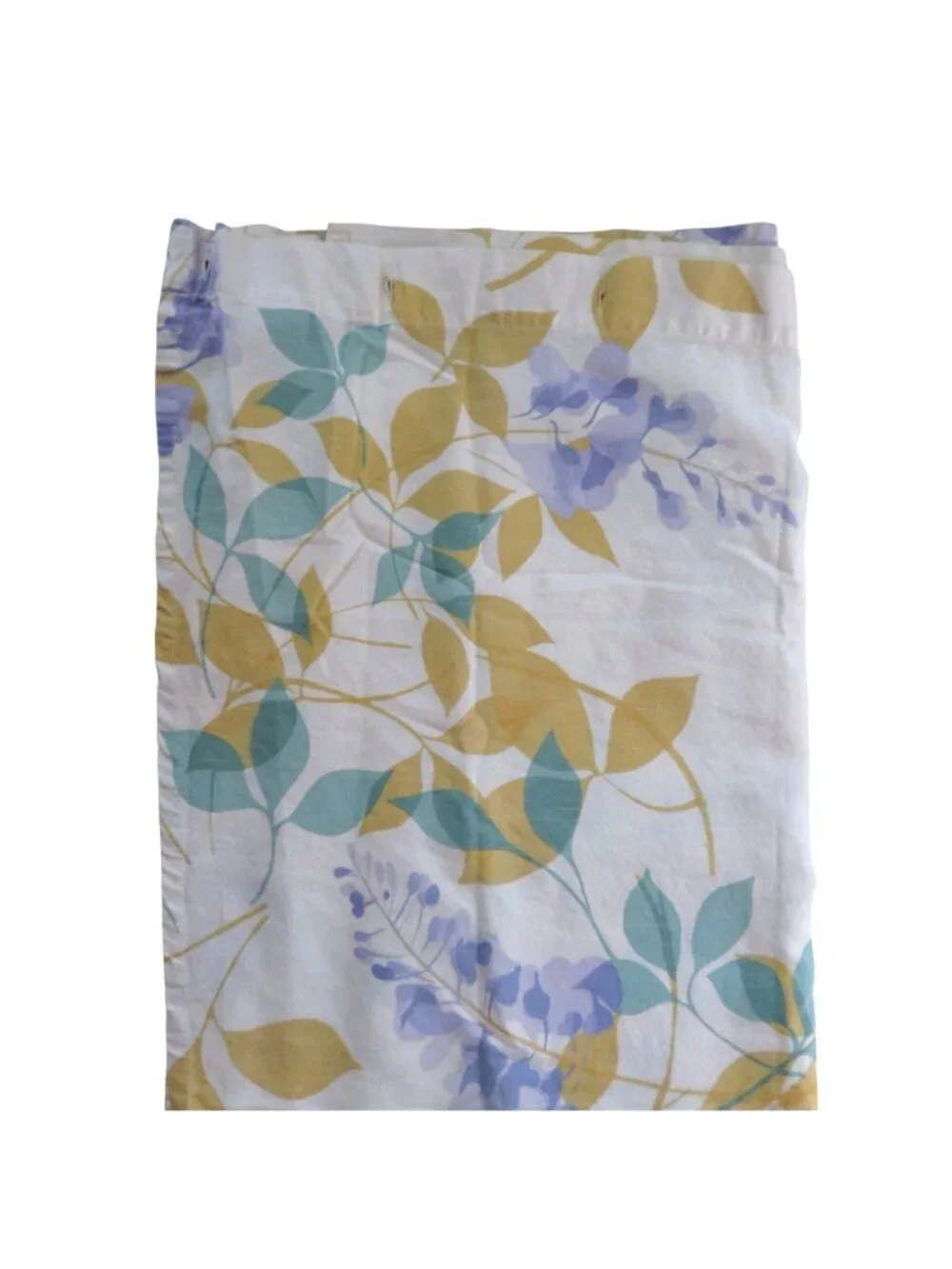 Vintage 90s Martha Stewart Collection Multicolor Floral Cotton Shower Curtain